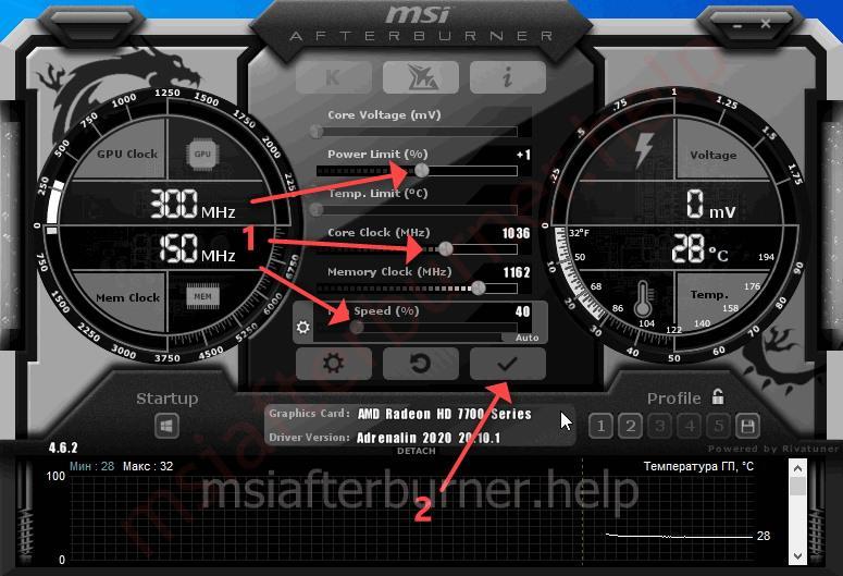 MSI Afterburner - the best program for overclocking graphics cards